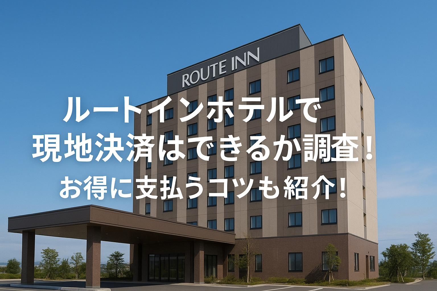 ルートインホテルで現地決済はできるか調査！お得に支払うコツも紹介！