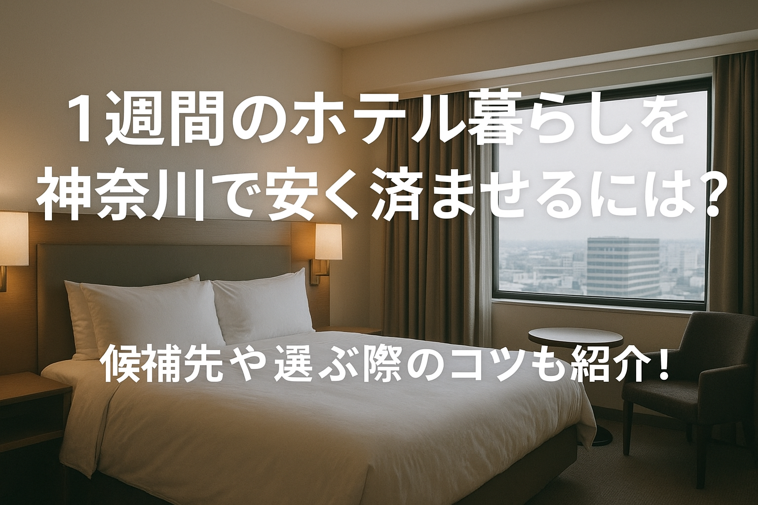 1週間のホテル暮らしを神奈川で安く済ませるには？候補先や選ぶ際のコツも紹介！