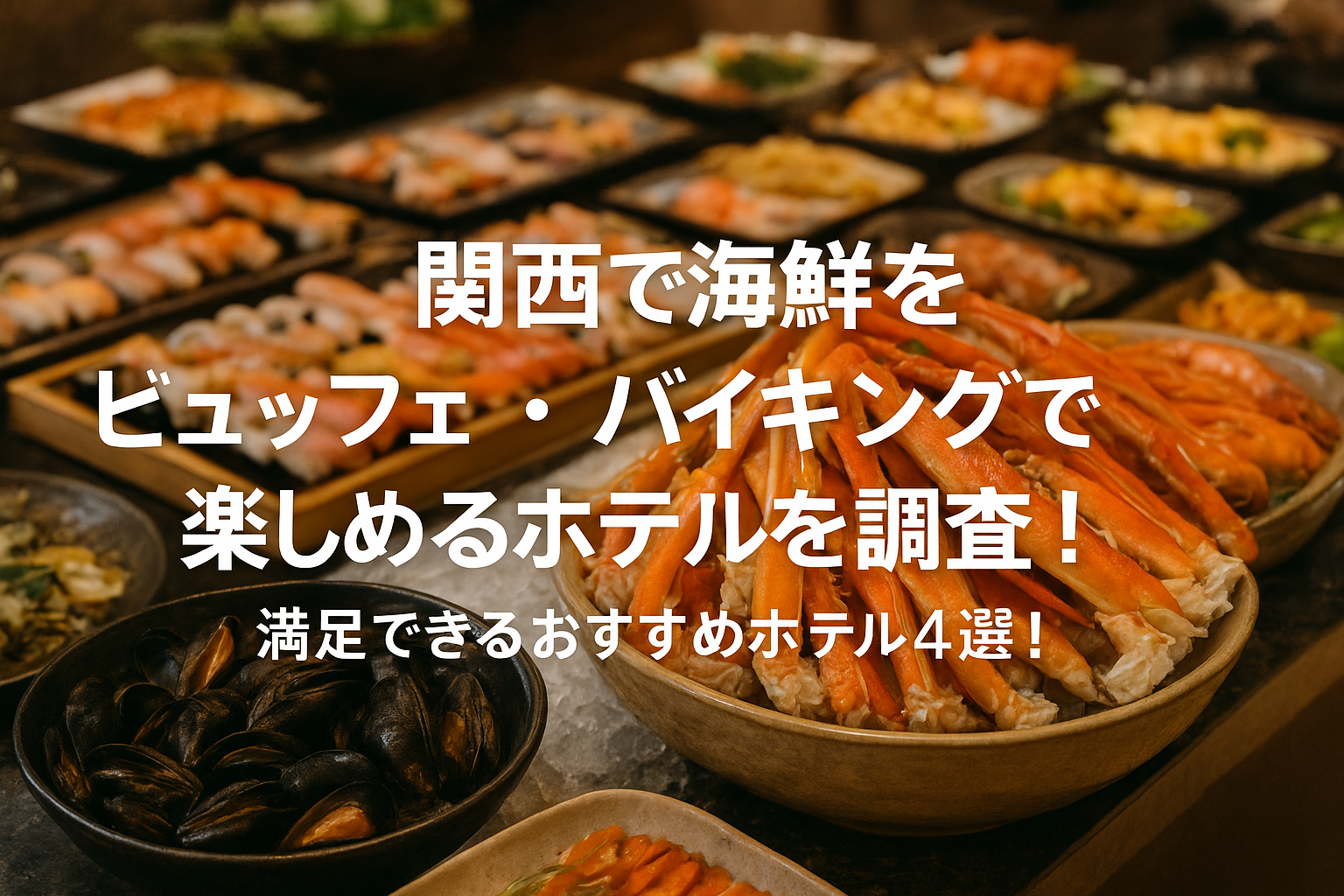 関西で海鮮をビュッフェ・バイキングで楽しめるホテルを調査！満足できるおすすめホテル4選！