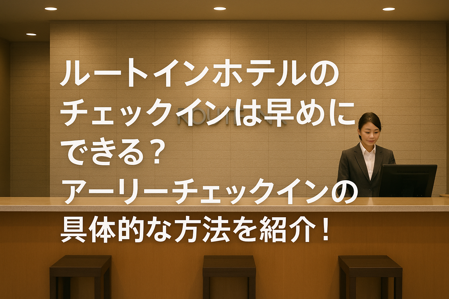 ルートインホテルのチェックインは早めにできる?アーリーチェックインの具体的な方法を紹介!