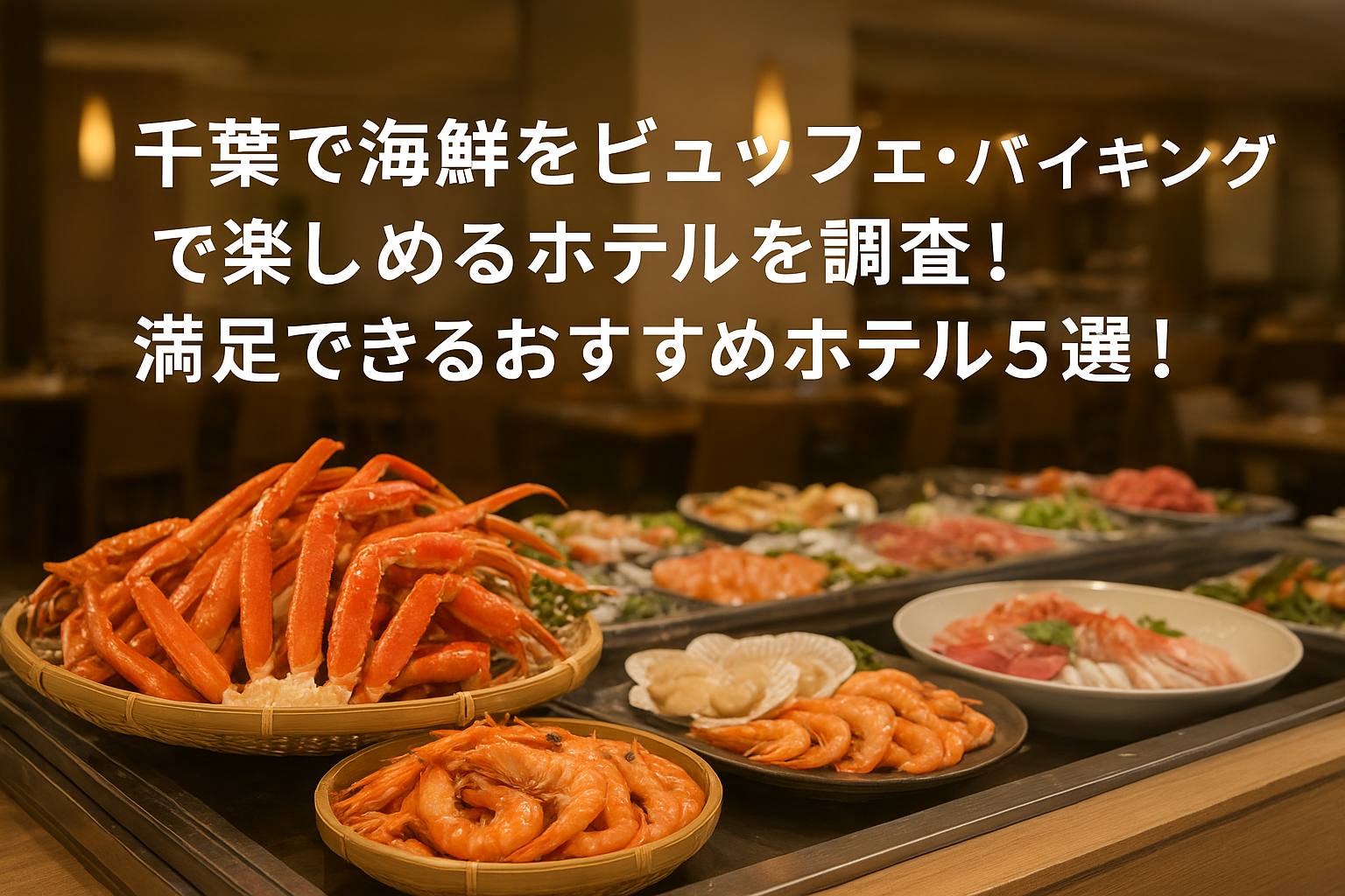 千葉で海鮮をビュッフェ・バイキングで楽しめるホテルを調査!満足できるおすすめホテル5選!