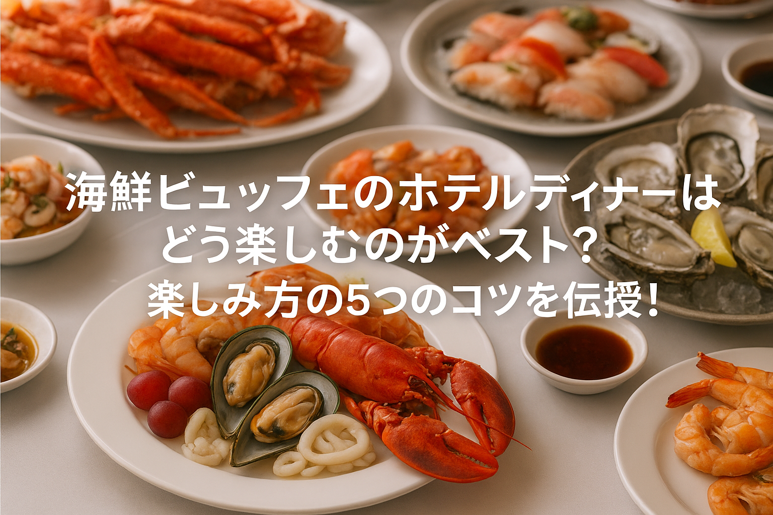 海鮮ビュッフェのホテルディナーはどう楽しむのがベスト?楽しみ方の5つのコツを伝授!
