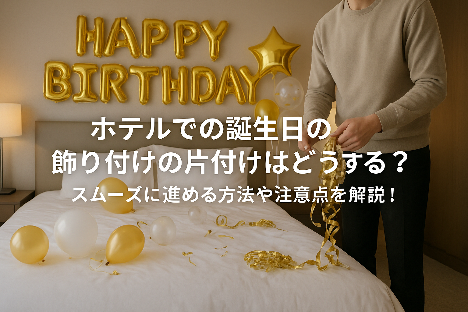 ホテルでの誕生日の飾り付けの片付けはどうする?スムーズに進める方法や注意点を解説!