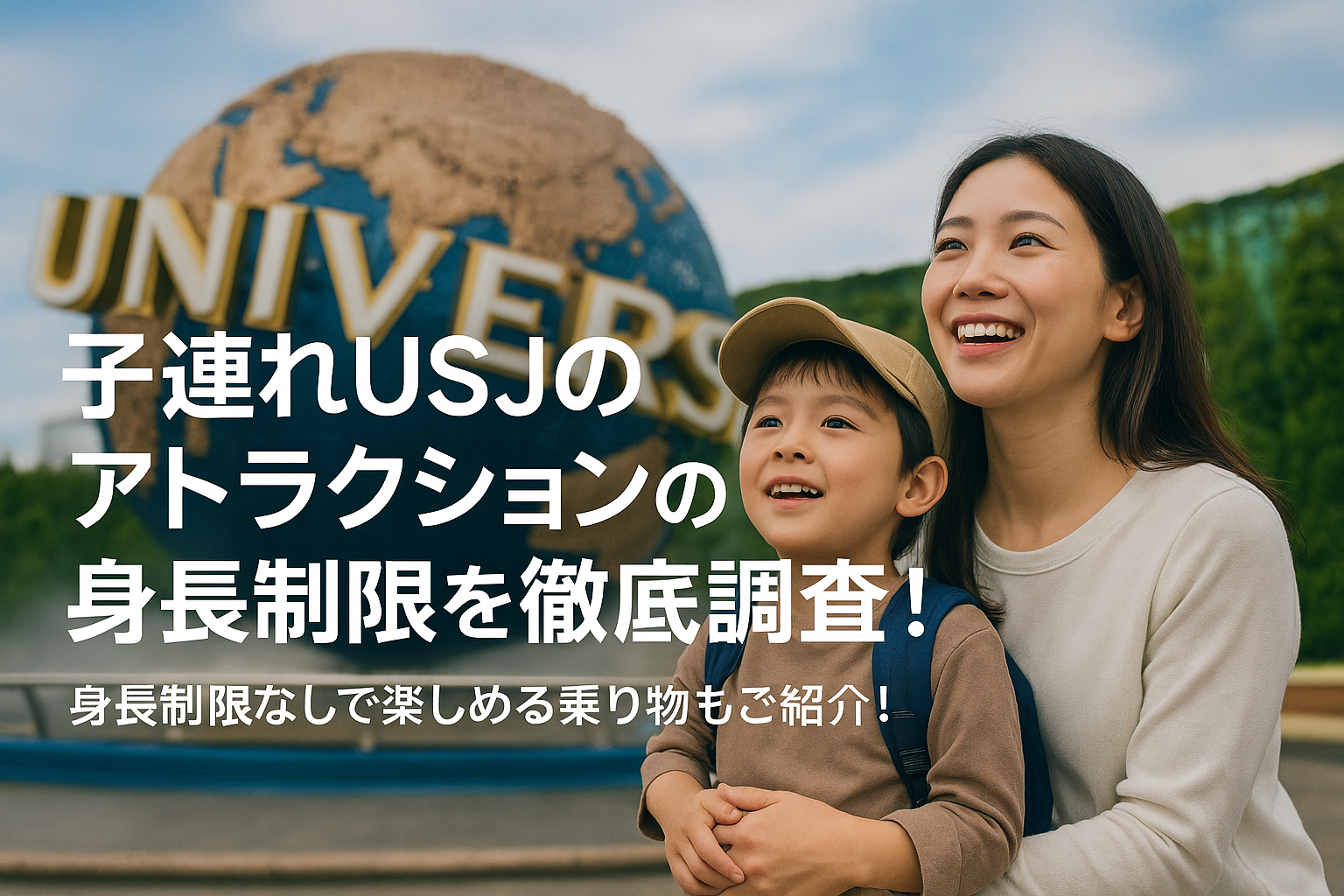 子連れUSJのアトラクションの身長制限を徹底調査！身長制限なしで楽しめる乗り物もご紹介！
